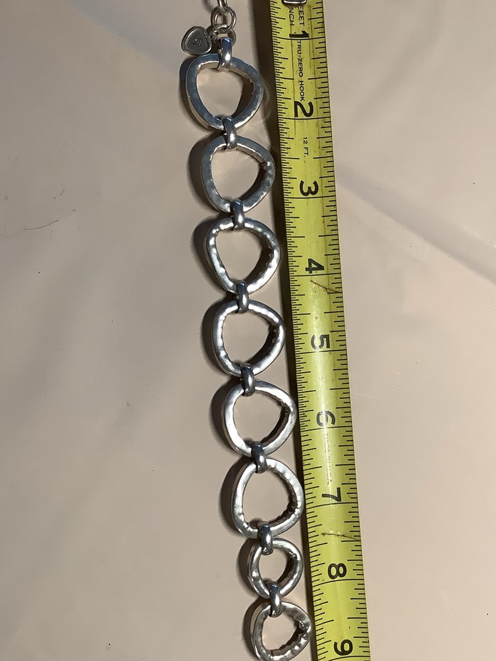 Silpada Hammered Link Toggle Bracelet - Silver - Picture 2 of 3